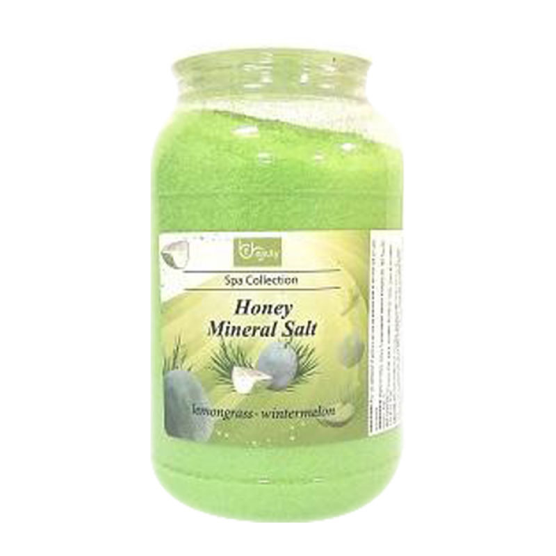 Be Beauty Spa Collection, Honey Mineral Salt, CSAL115, Lemongrass n Wintermelon, 1Gallon KK0511 